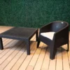 Jardin Haus | Set 4 sillones Oasis con almohadon + Mesa Barú - Grafito Jardin Haus | Set 4 sillones Oasis con almohadon + Mesa Barú - Grafito