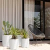 macetaRotomoldeoCilindroBalnco Jardin Haus | Maceta Cilindro Rotomoldeo - Blanco