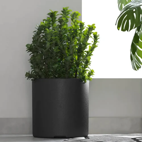 macetaRotomoldeoCilindroN30Negro1 Jardin Haus | Maceta Cilindro Rotomoldeo N30 - Negro