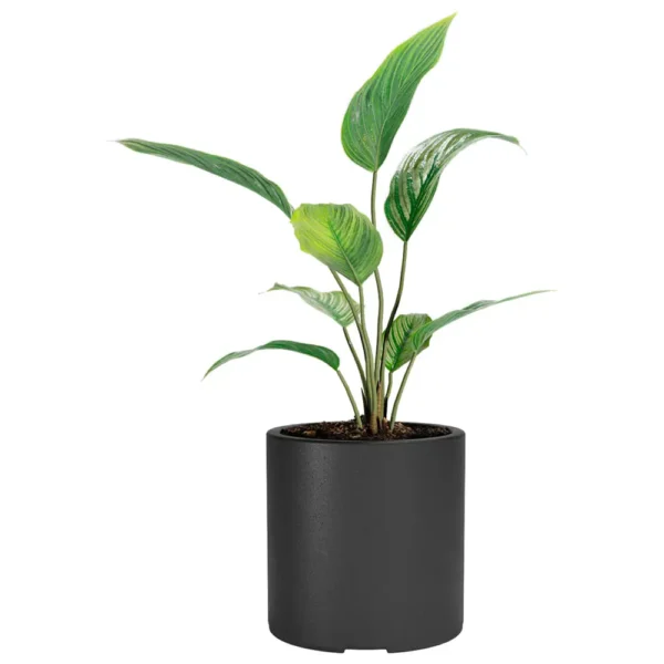 macetaRotomoldeoCilindroN30Negro2 Jardin Haus | Maceta Cilindro Rotomoldeo N30 - Negro