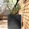 macetaRotomoldeoCilindroN40Negro Jardin Haus | Maceta Cilindro Rotomoldeo N40 - Negro