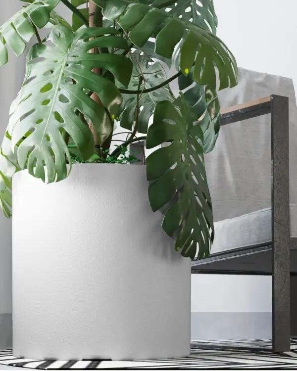 macetaRotomoldeoCilindroN40blanco Jardin Haus | Maceta Cilindro Rotomoldeo N40 - Blanco