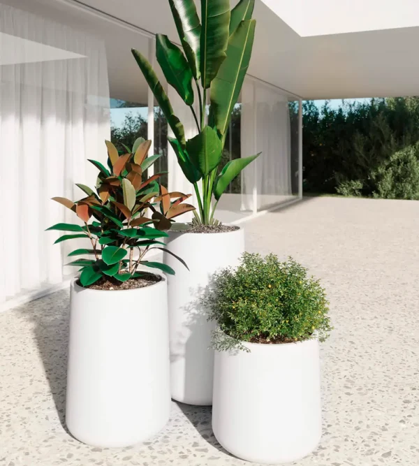 Jardin Haus | Maceta Gota Rotomoldeo - Blanco Jardin Haus | Maceta Gota Rotomoldeo - Blanco