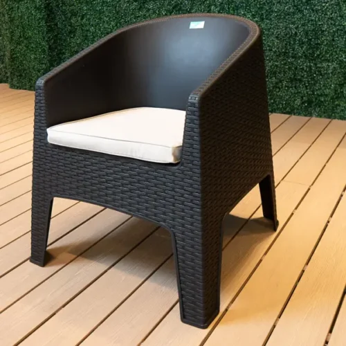 Jardin Haus | Sillón apilable Oasis - Grafito Jardin Haus | Sillón apilable Oasis - Grafito